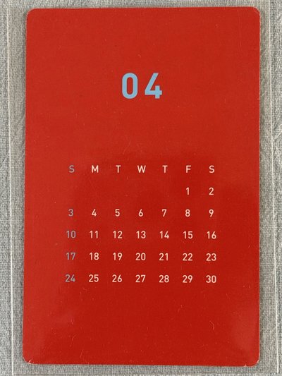 Red Velvet 2016 瑟琪 年曆 小卡