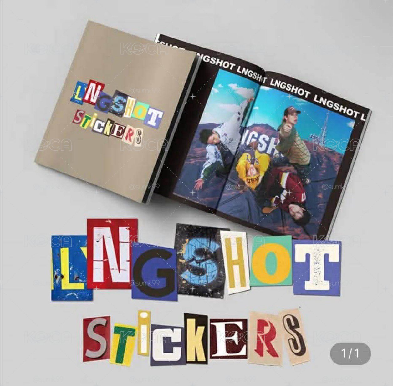 LNGSHOT貼紙書