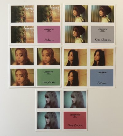 EASY wvs 單封預售 特典卡+貼紙（5人不拆）