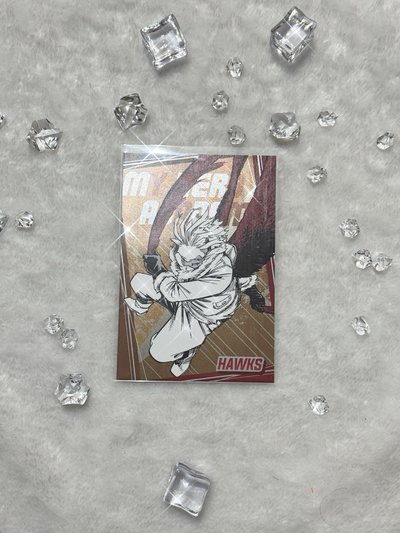 霍克斯 原畫燙金明信片