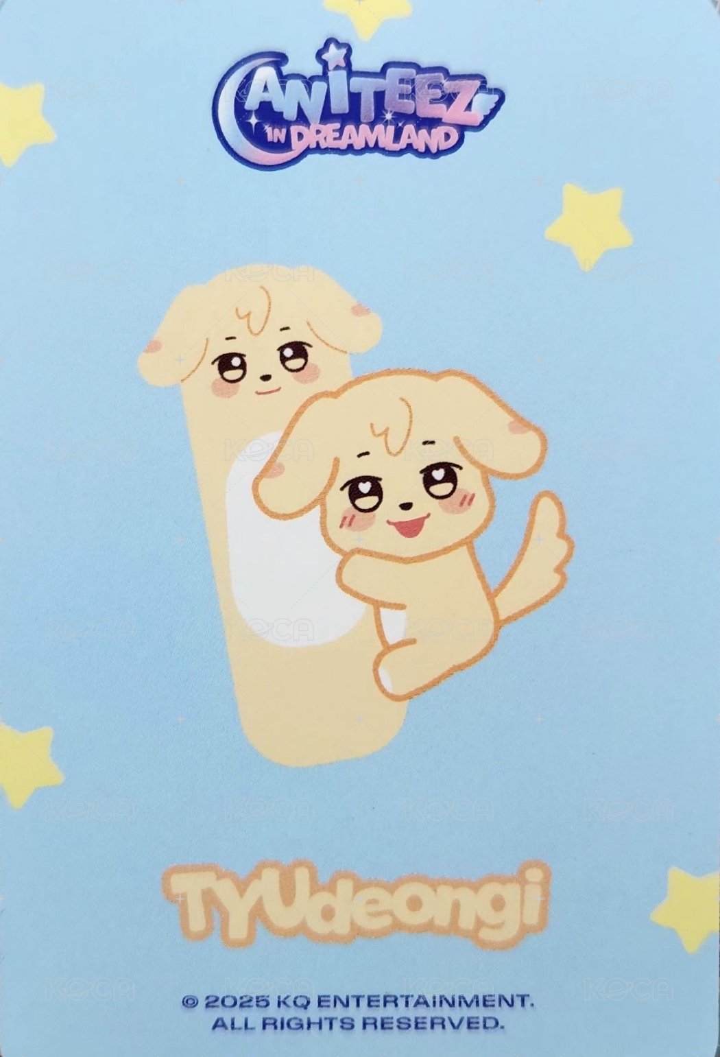 ANITEEZ IN DREAMLAND 周邊卡 長條抱枕 背面