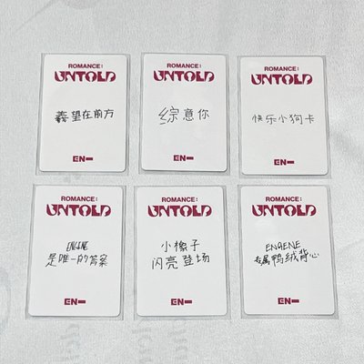 ENHYPEN 正二yzy中背 一套（無6）