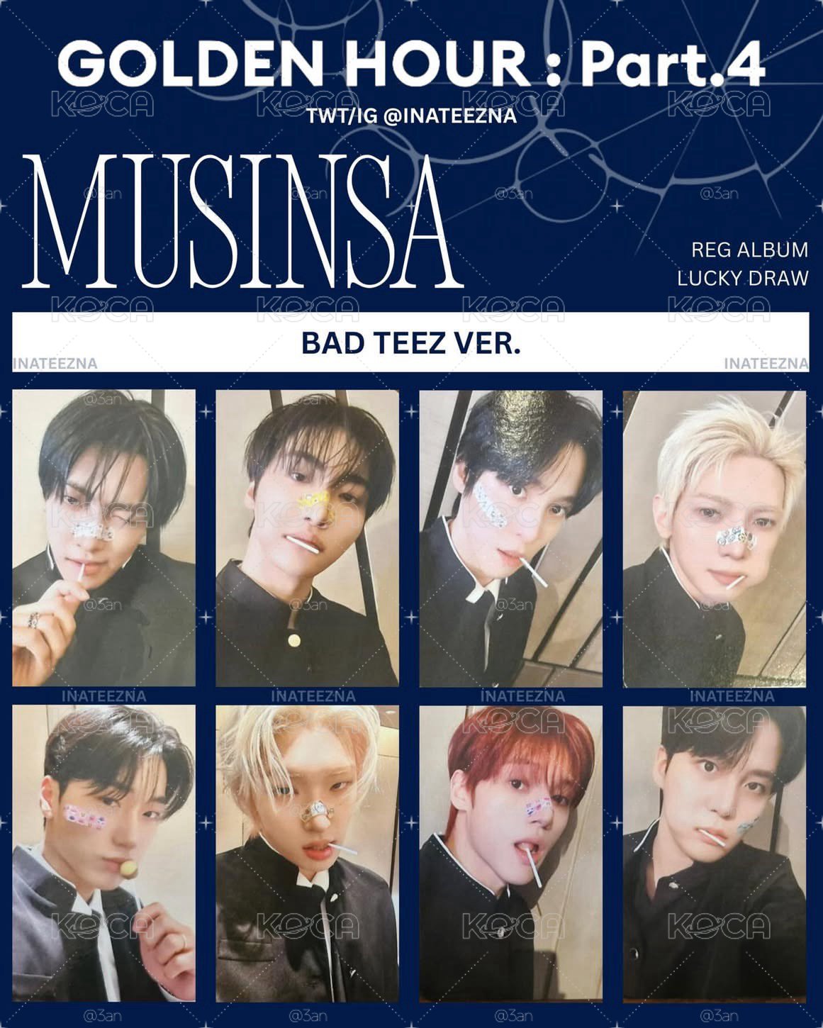 🏴☠️(非現)GH4 MUSINSA 幸運卡 不良TEEZ ver.