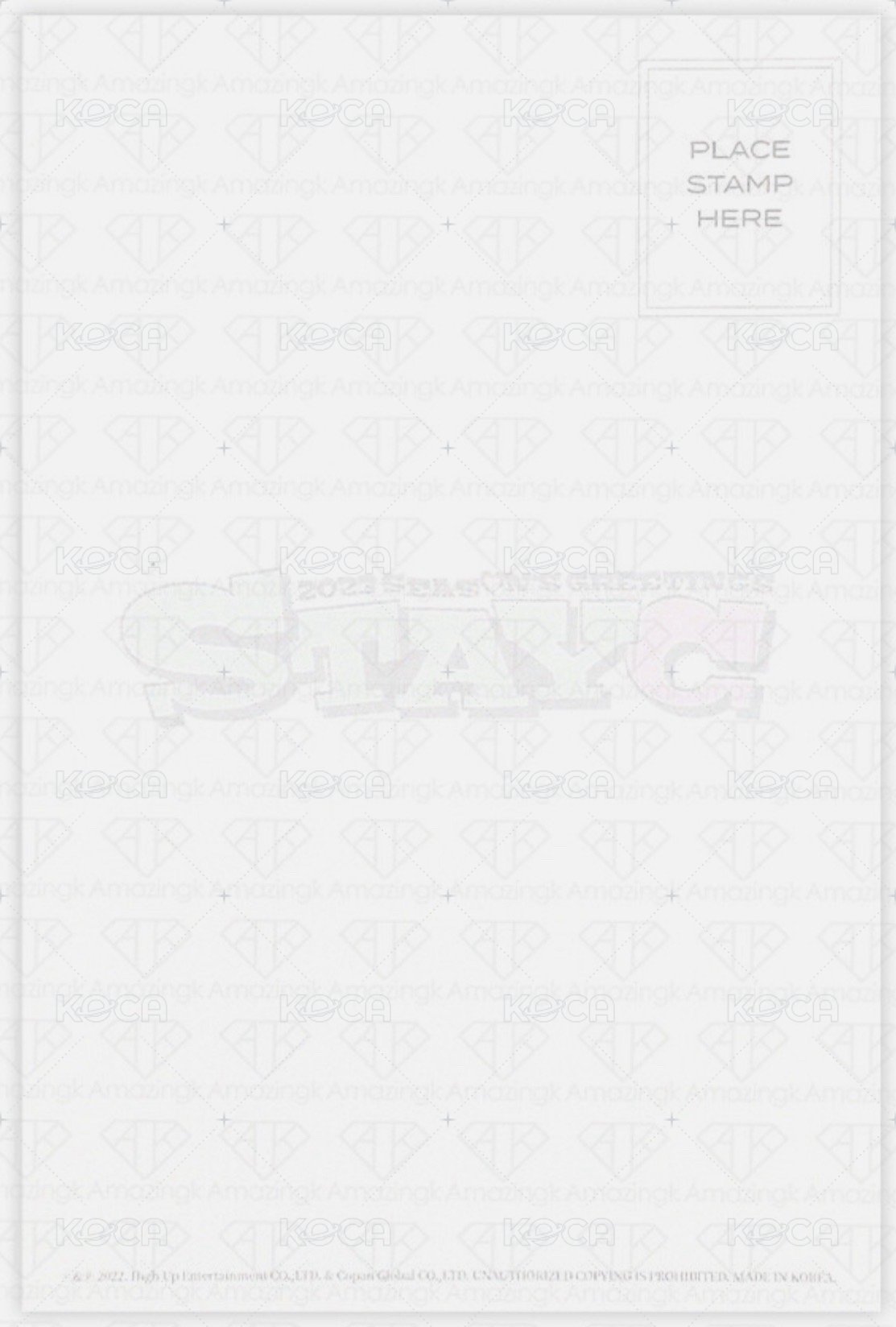 2023 年曆 明信片  背面