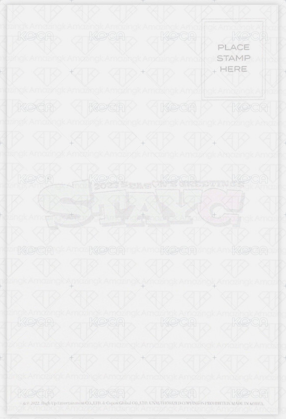 2023 年曆 明信片  背面