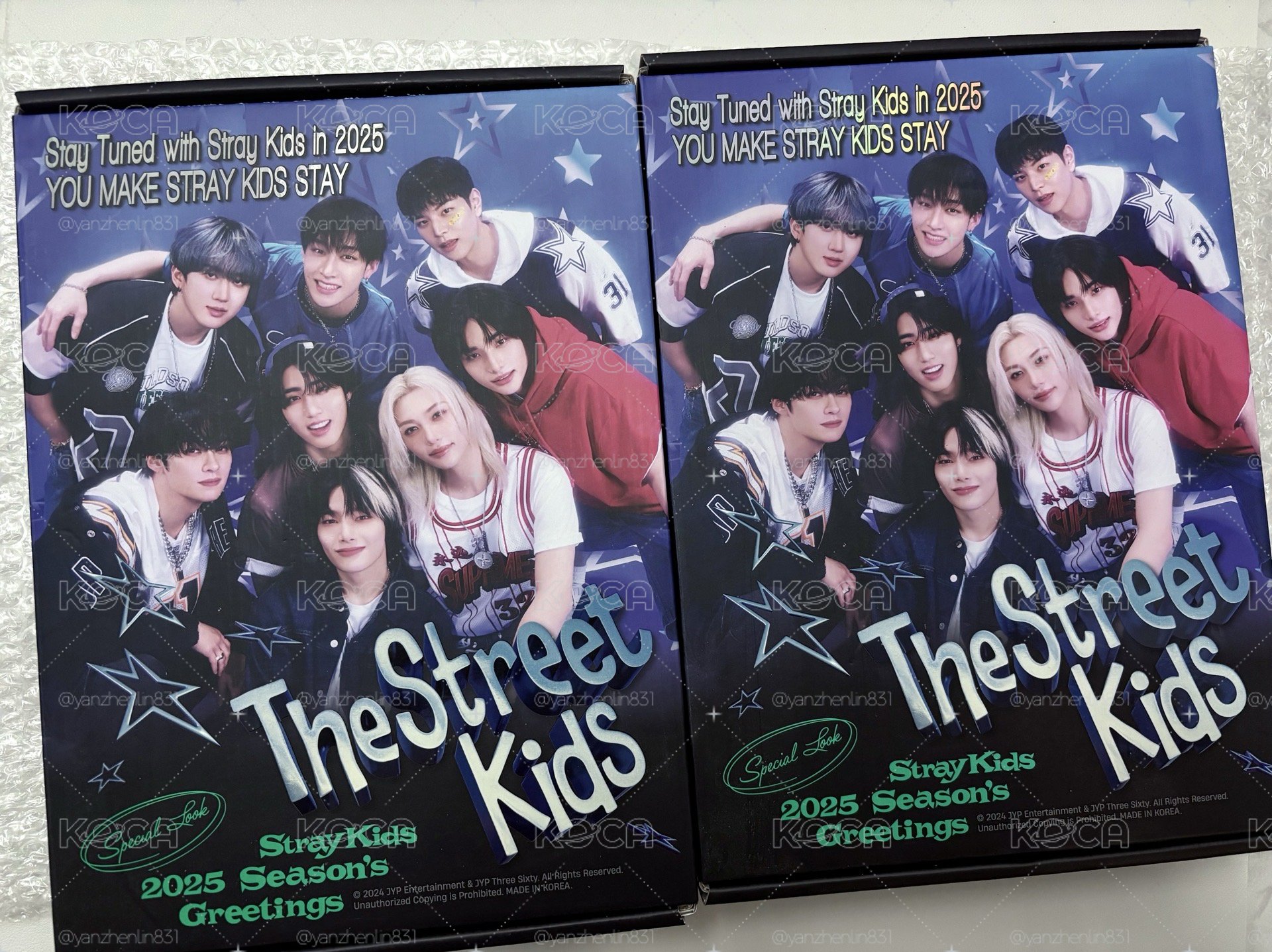 skz25年台曆僅拆 有特典