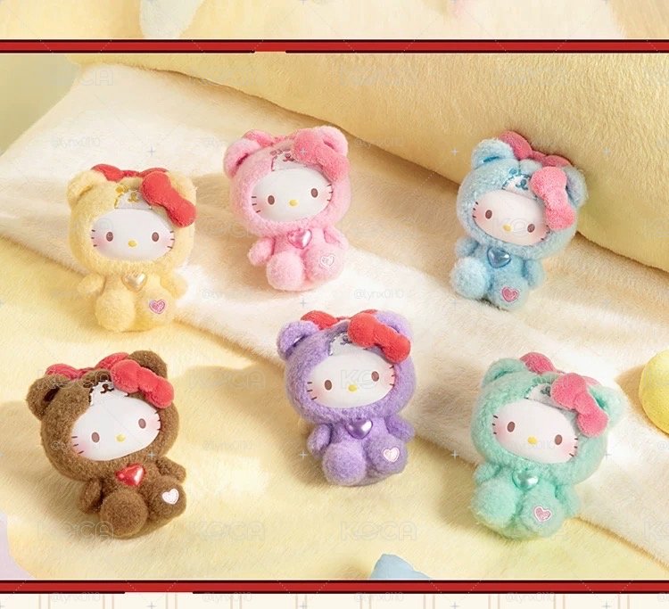 KITTY 泰迪睡衣糖膠毛絨盲盒 TOP TOY全新