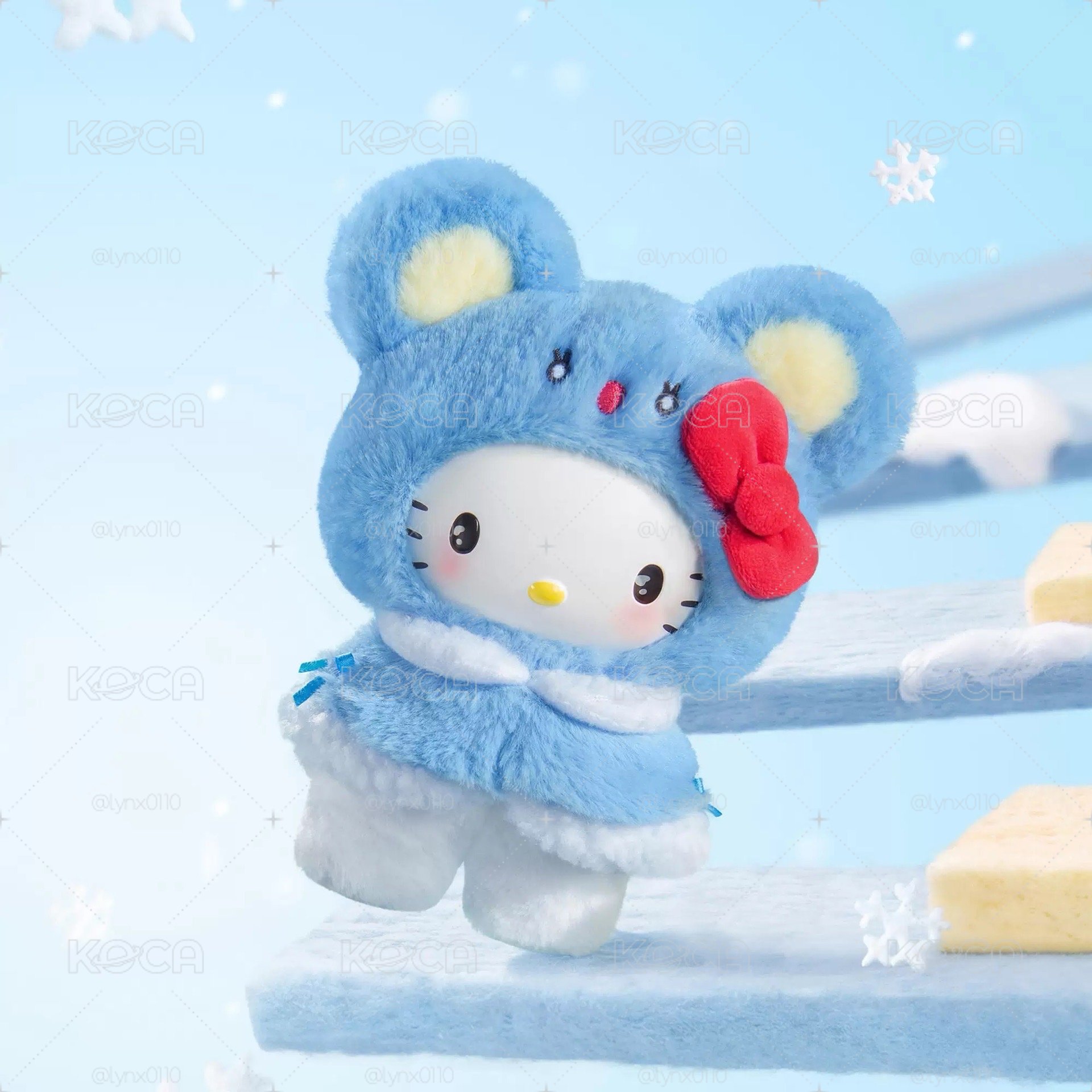 名創優品 三麗鷗 KITTY KT 小斗篷糖膠毛絨