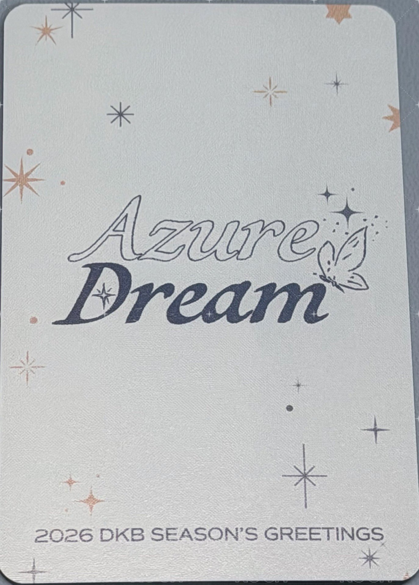 2026 SEASON’S GREETINGS  年曆卡  背面