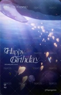 25年生日 周邊卡  背面