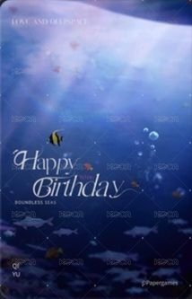 25年生日 周邊卡  背面