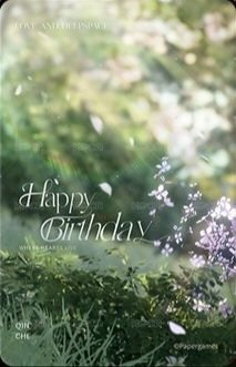 25年生日 周邊卡  背面