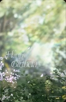 25年生日 周邊卡  背面