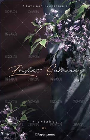 心語輕訴 陸版 周邊卡  背面