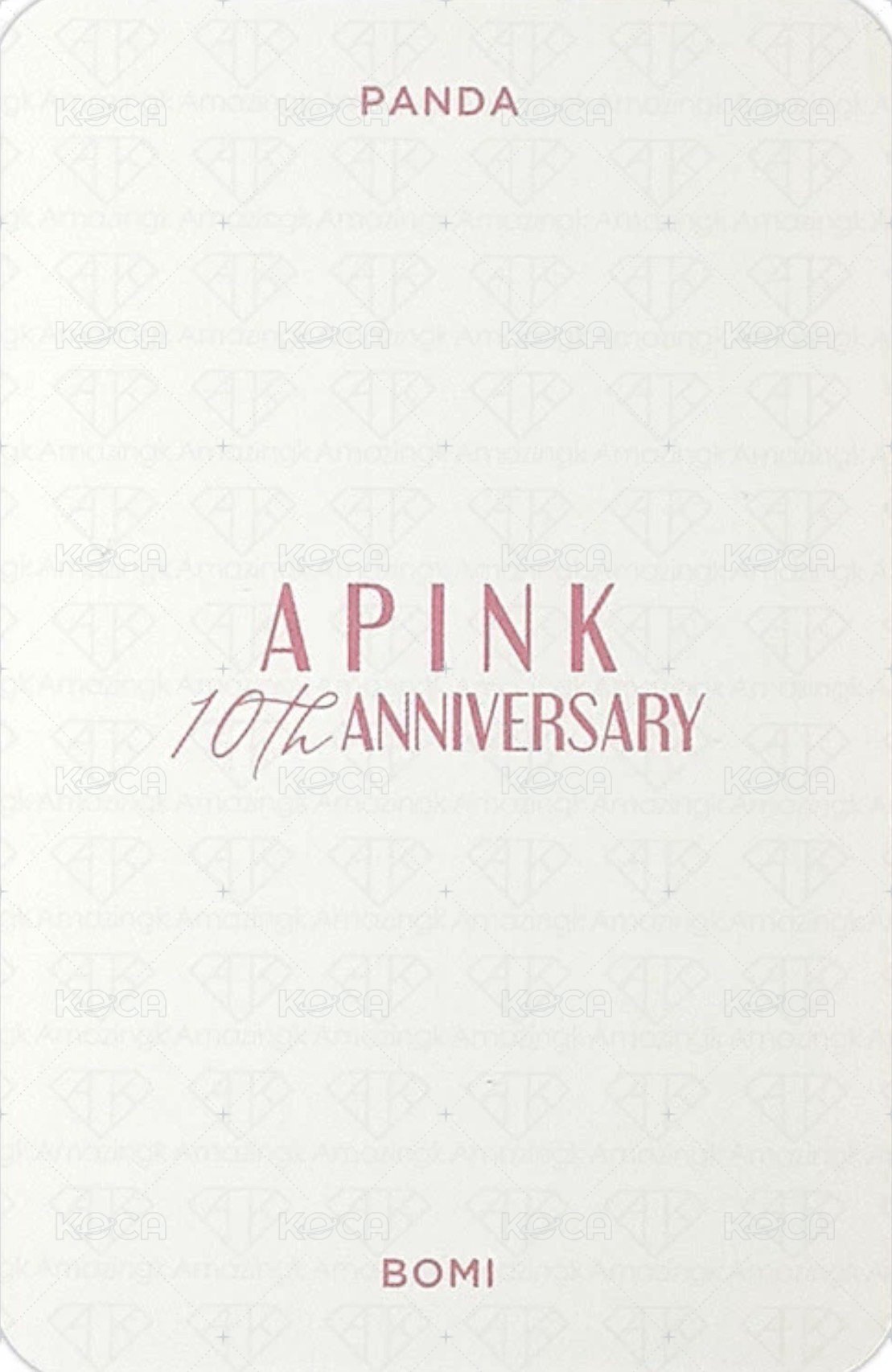 10週年線上展會 周邊卡  背面