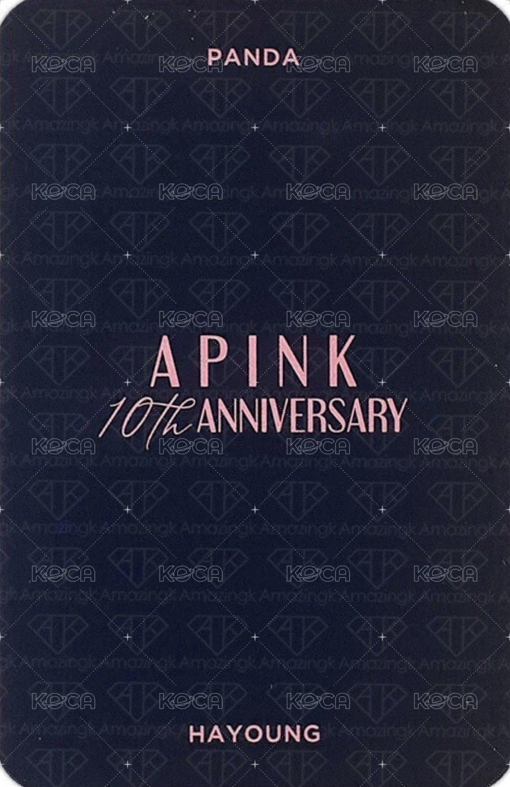 10週年線上展會 周邊卡  背面