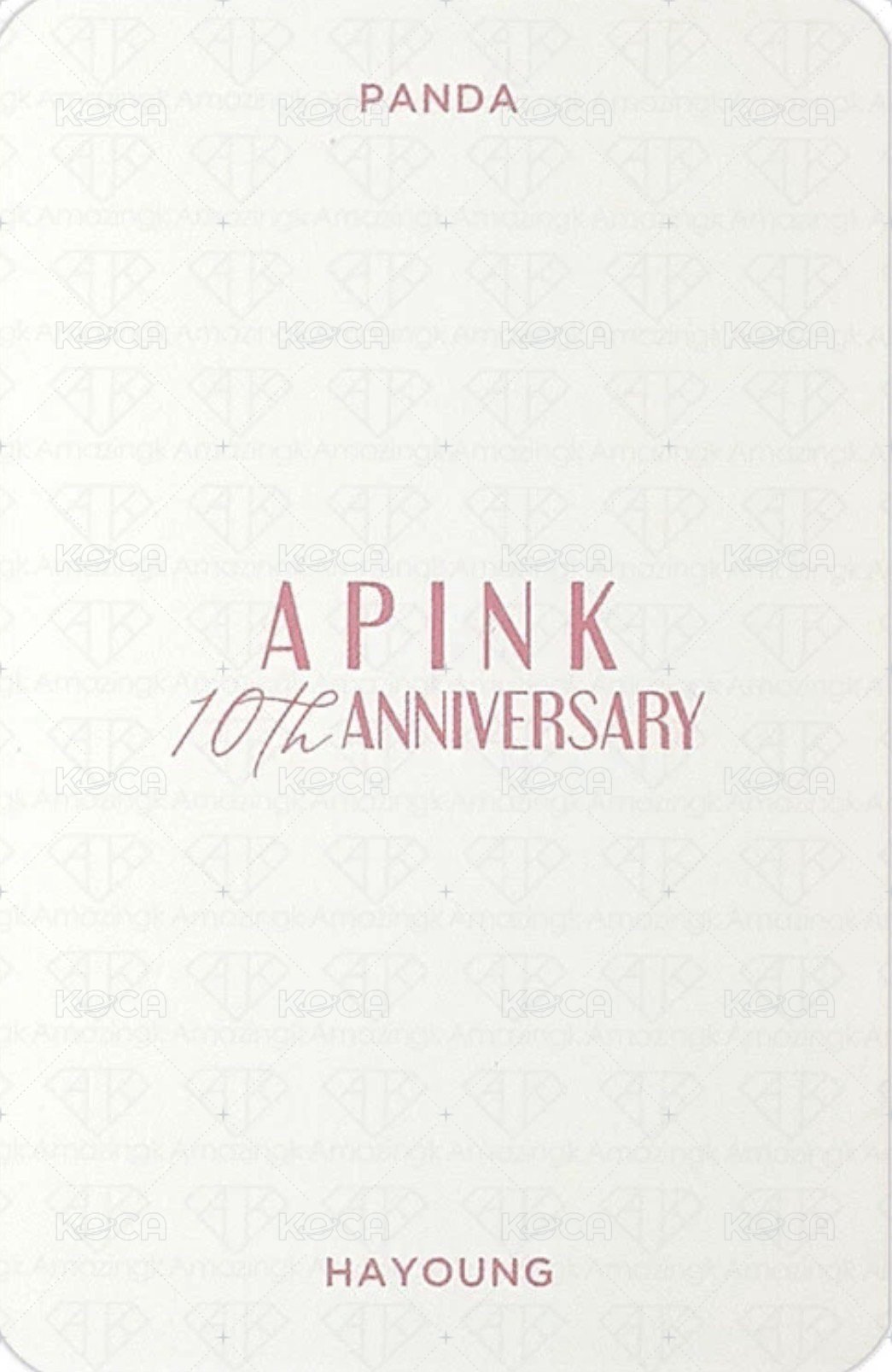 10週年線上展會 周邊卡  背面