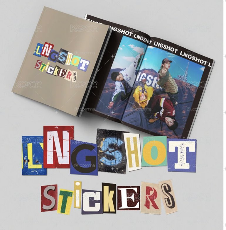 預購 LNGSHOT STICKERS貼紙書(含小卡)