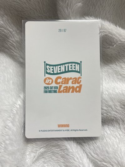 SEVENTEEN 9期克拉島 隨機卡包卡-29圓佑