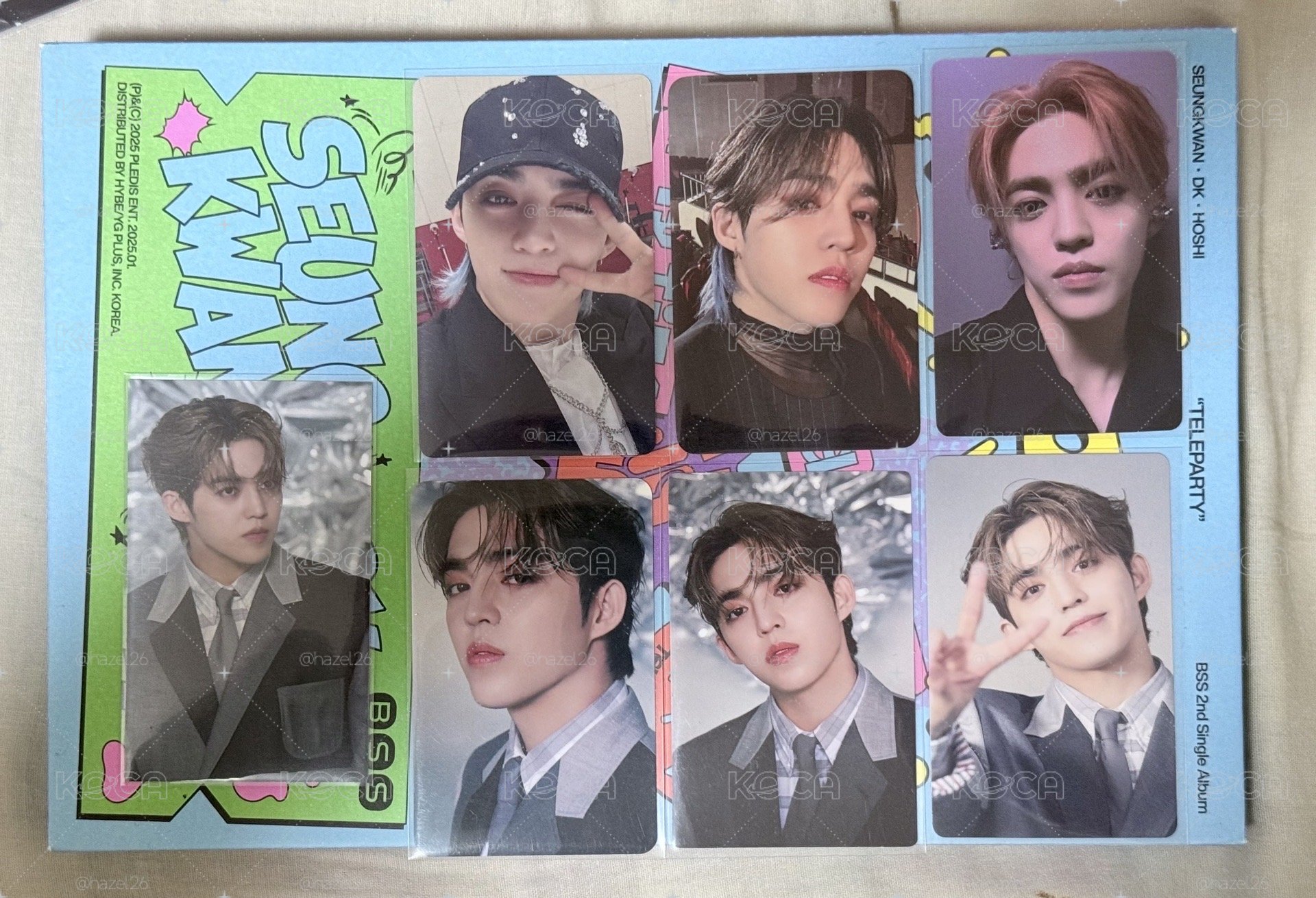 SVT right here系列 S.coups 特典 場限卡 yzy 鐵盒卡