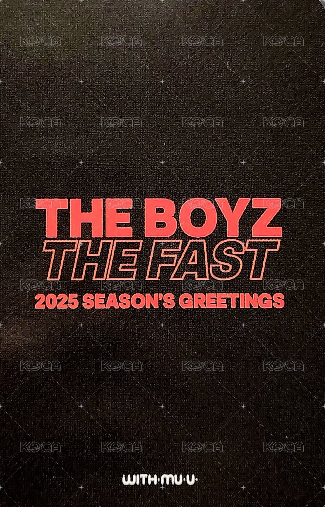 2025 SEASON’S GREETINGS  wm 特典卡  背面