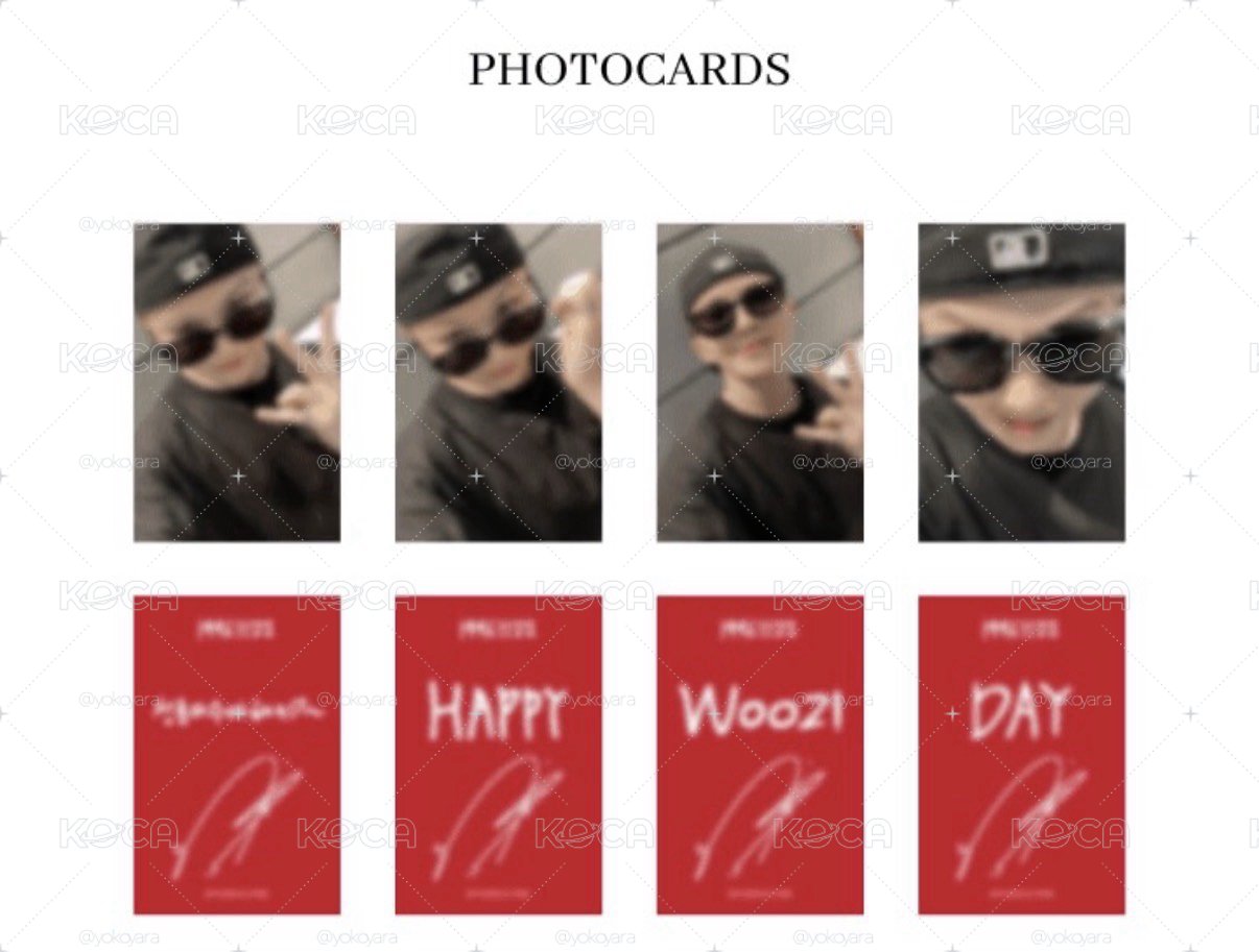 Woozi Ver.5 生日禮盒墨鏡小卡