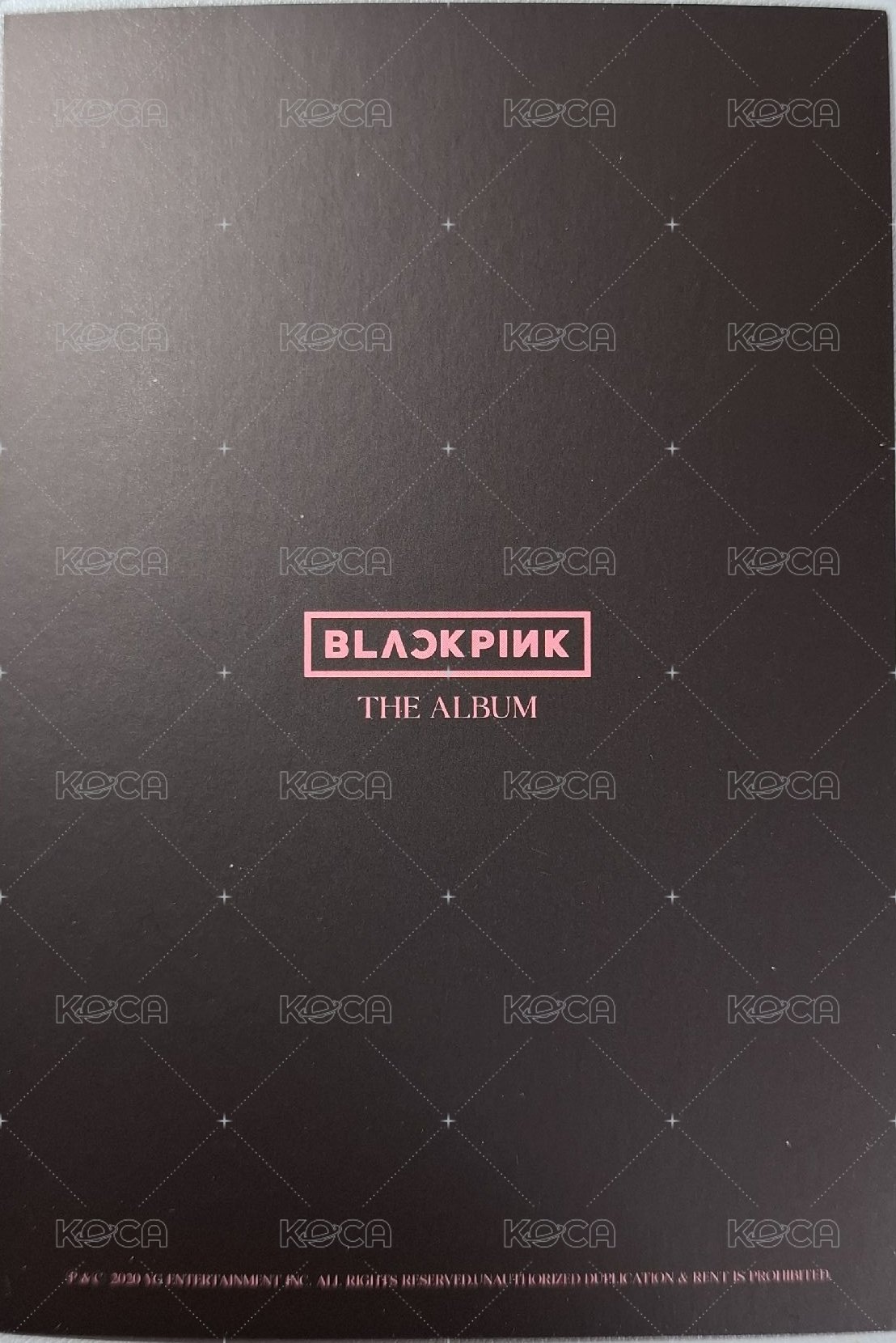 THE ALBUM 專輯卡 THE ALBUM 明信片 背面