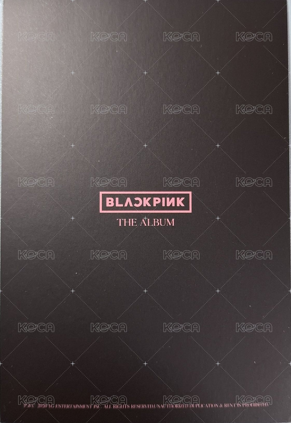 THE ALBUM 專輯卡 THE ALBUM 明信片  背面