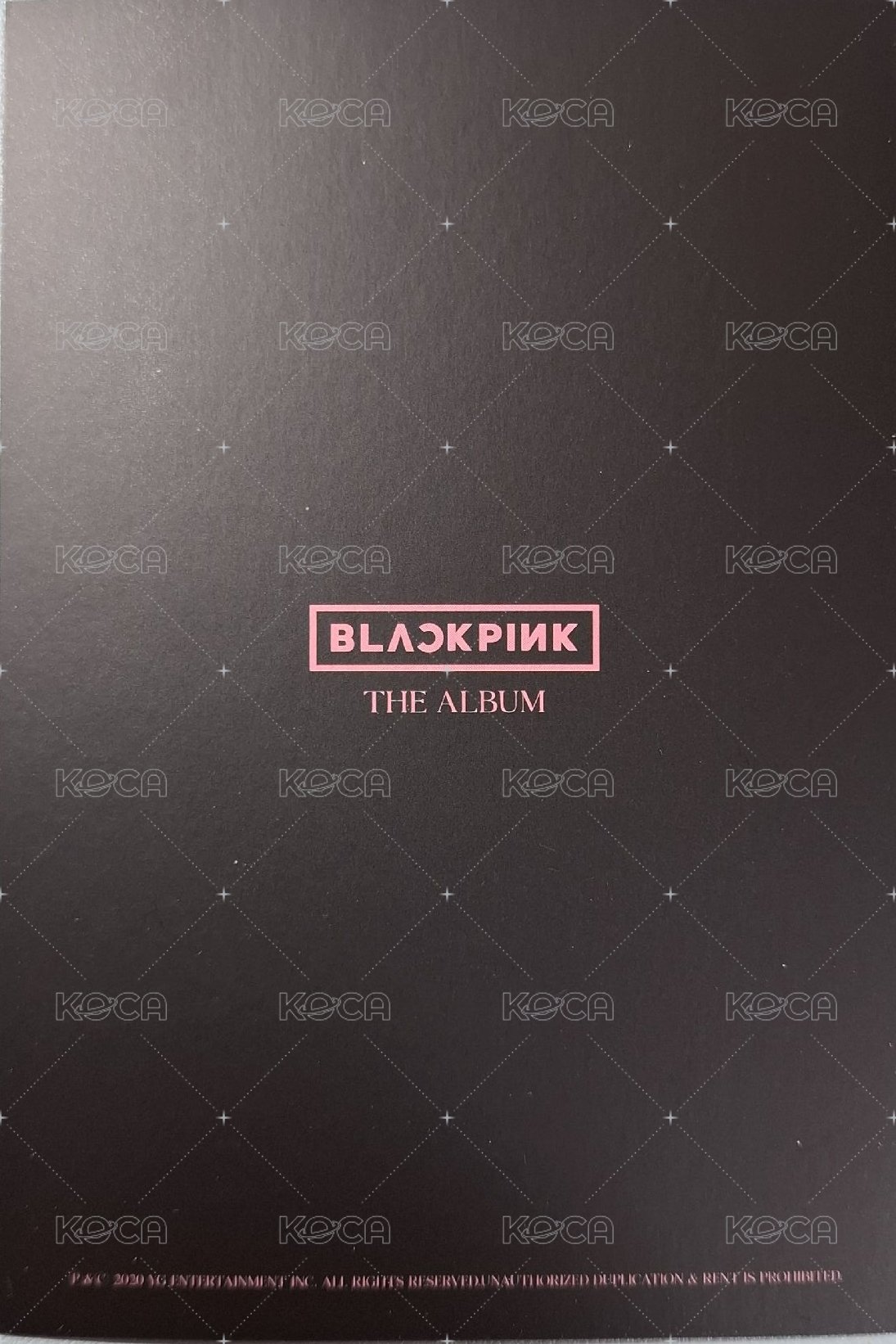 THE ALBUM 專輯卡 THE ALBUM 明信片  背面