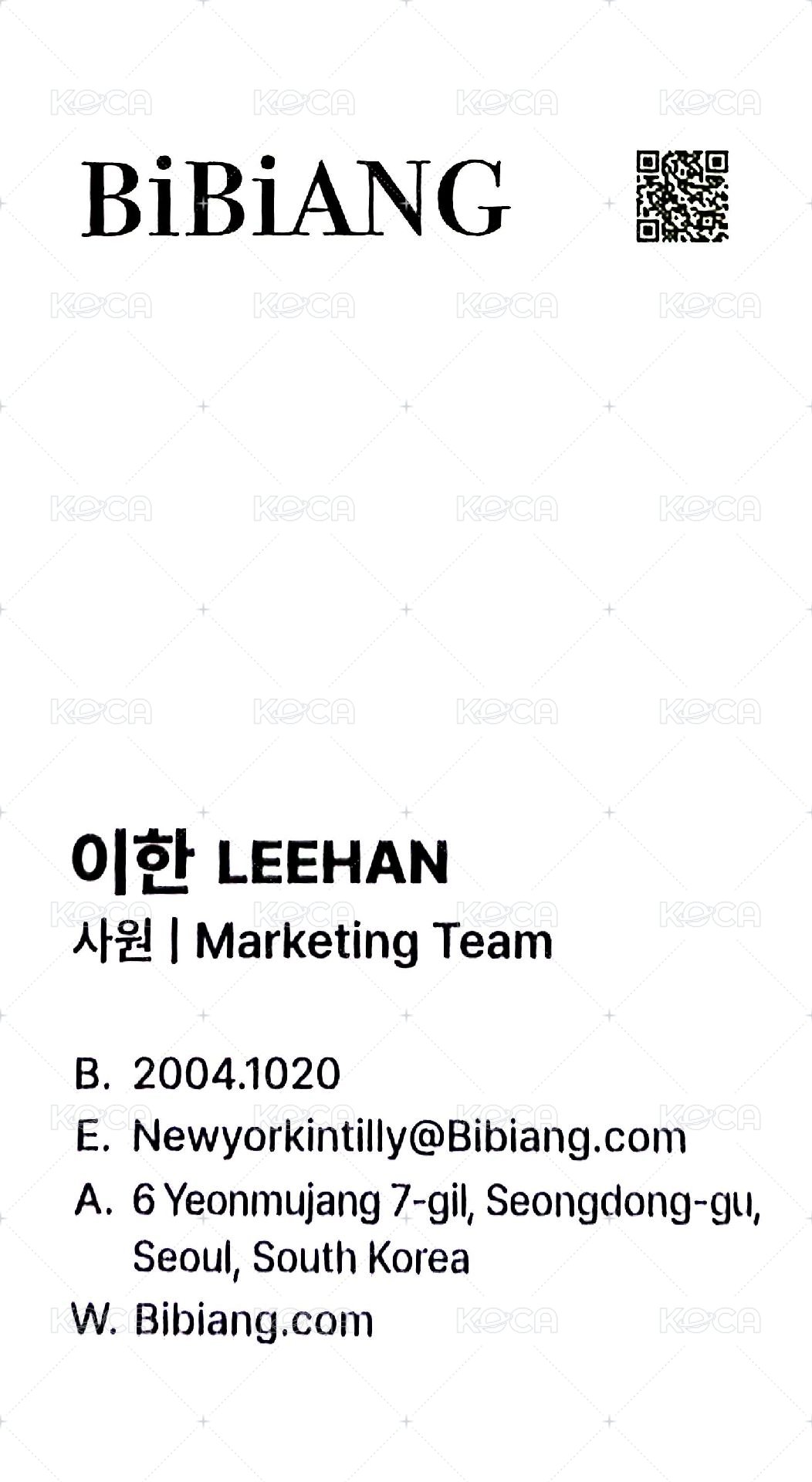 BiBiANG 快閃 滿額卡  背面