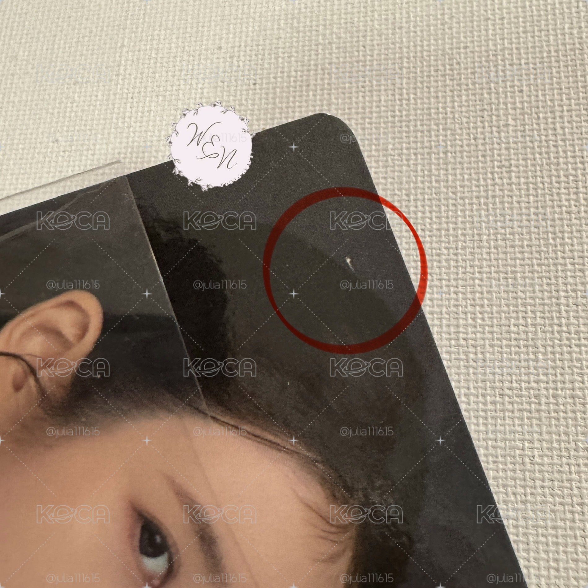 IU 李知恩 Clalen 隱眼代言小卡（有廠損）