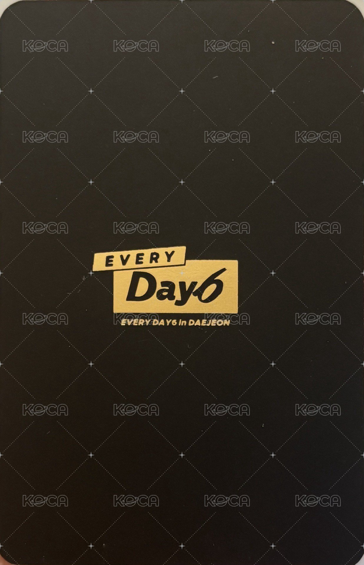 Every DAY6 大田場 盒裝小卡組 周邊卡  背面