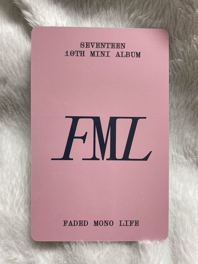 SEVENTEEN FML 廣州線下簽售卡-DK 碩珉