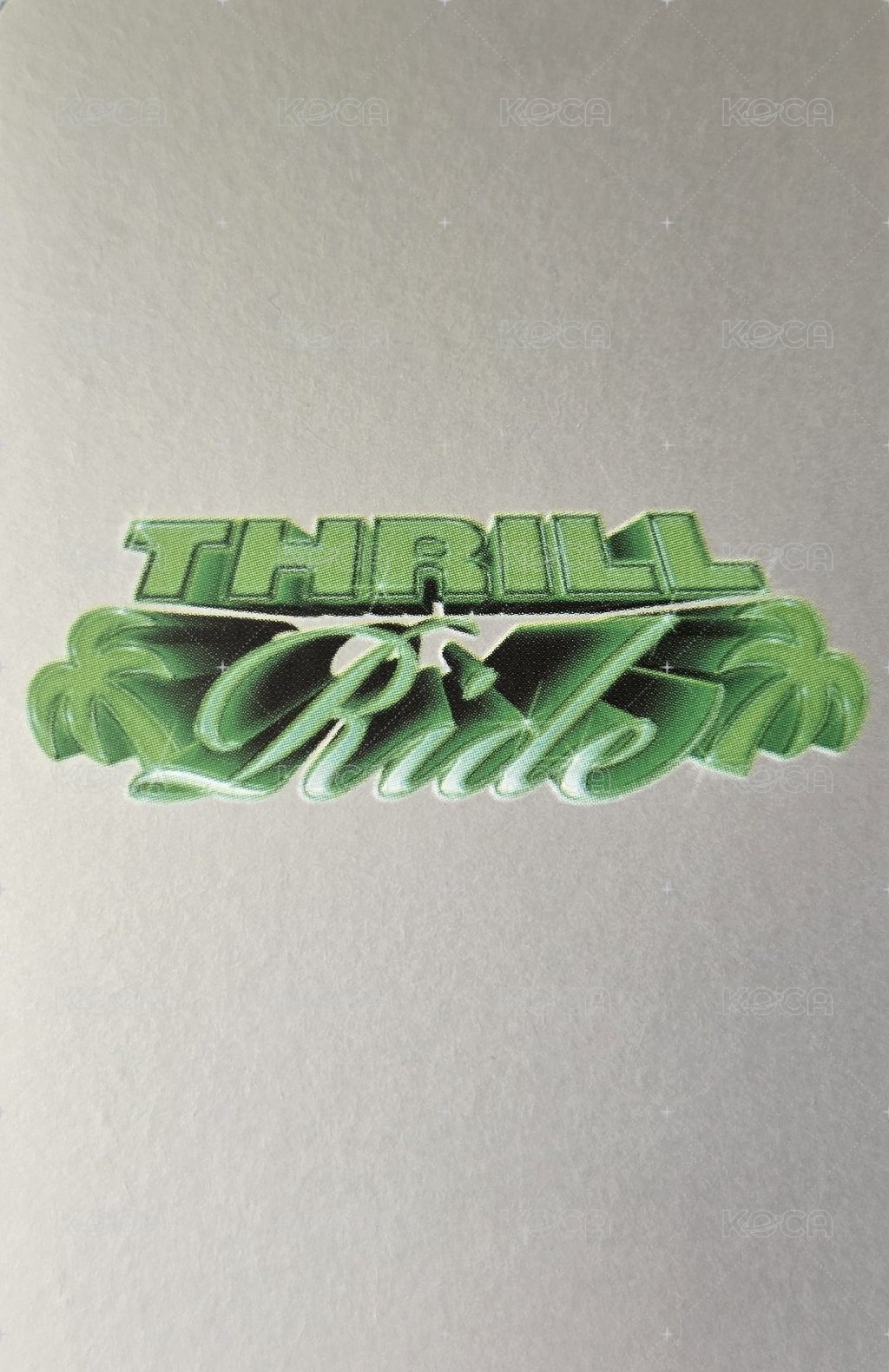 THRILL-ING 專輯卡 變化卡 Splash Ver. 背面
