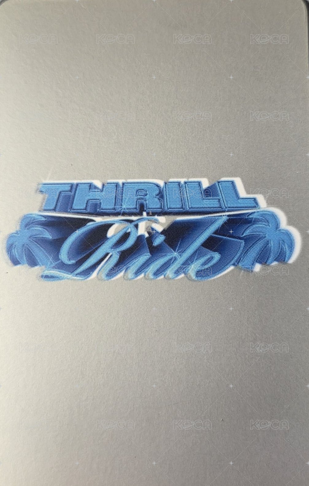 THRILL-ING 專輯卡 變化卡 Kick Ver. 背面
