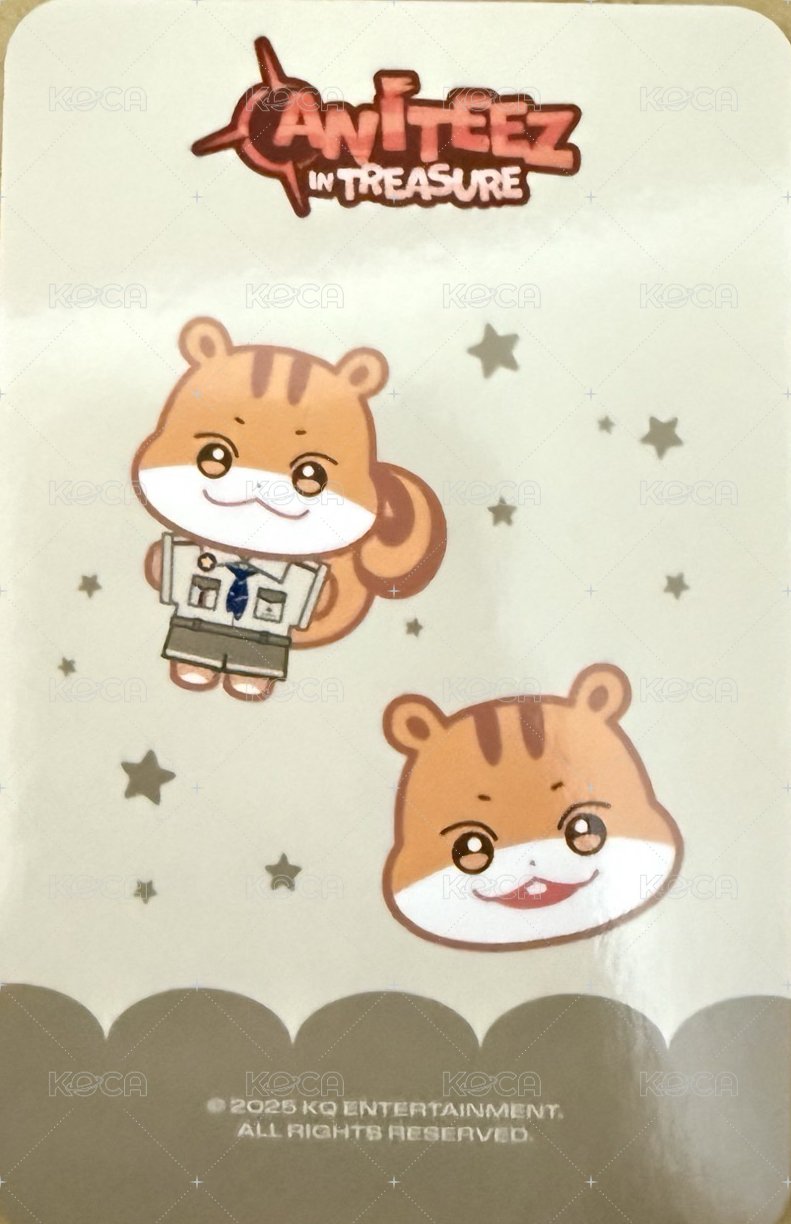 ANITEEZ IN TREASURE 周邊卡 STICON 背面
