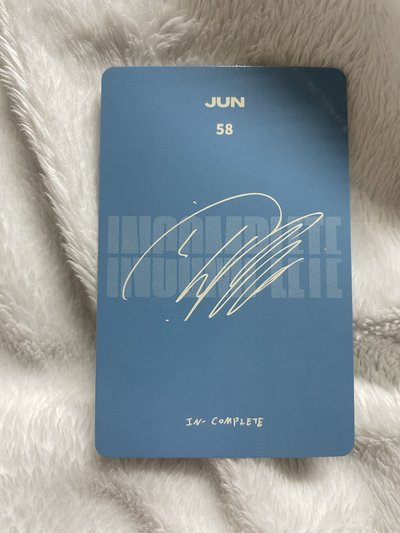 SEVENTEEN IN-COMPLETE 卡包隨機卡 -58 JUN 俊輝