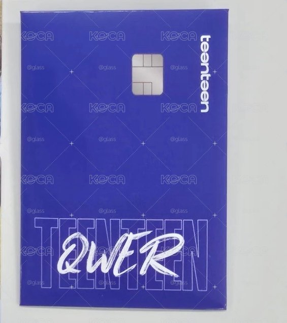 QWER teenteen 代言卡 LCK + 海報