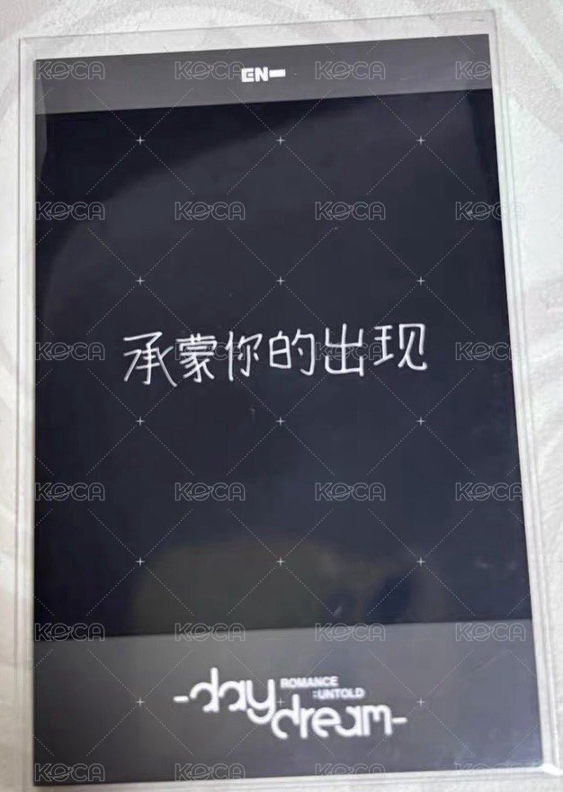 正二後續 yzy 復刻拍立得 特典卡 中背 背面