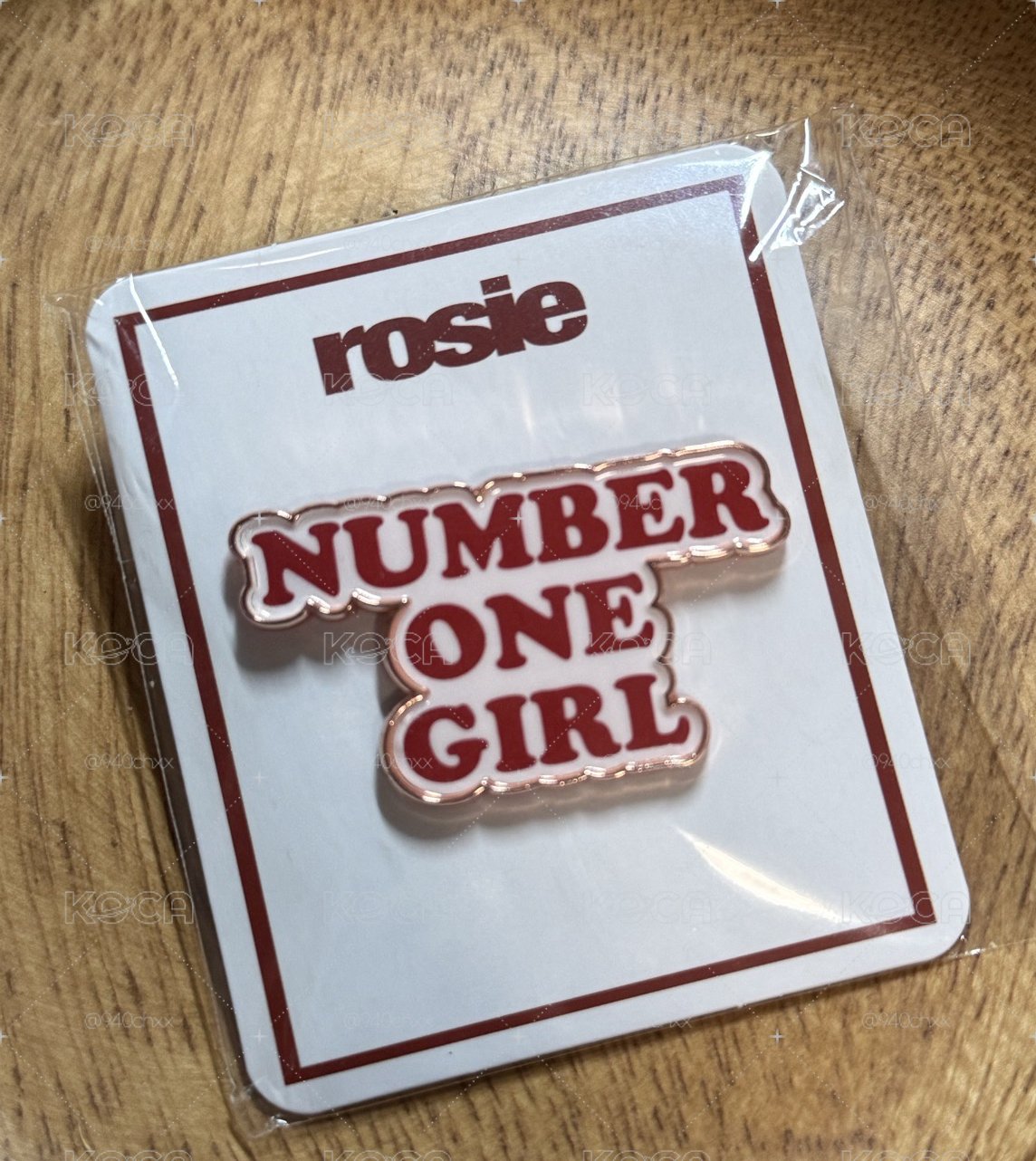 Number one girl徽章（泰國快閃）