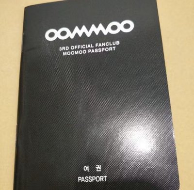 Mamamoo三期會員禮團體寫真書含護照有蓋章