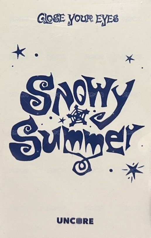 Snowy Summer 打歌卡 paint candy 打歌卡 背面