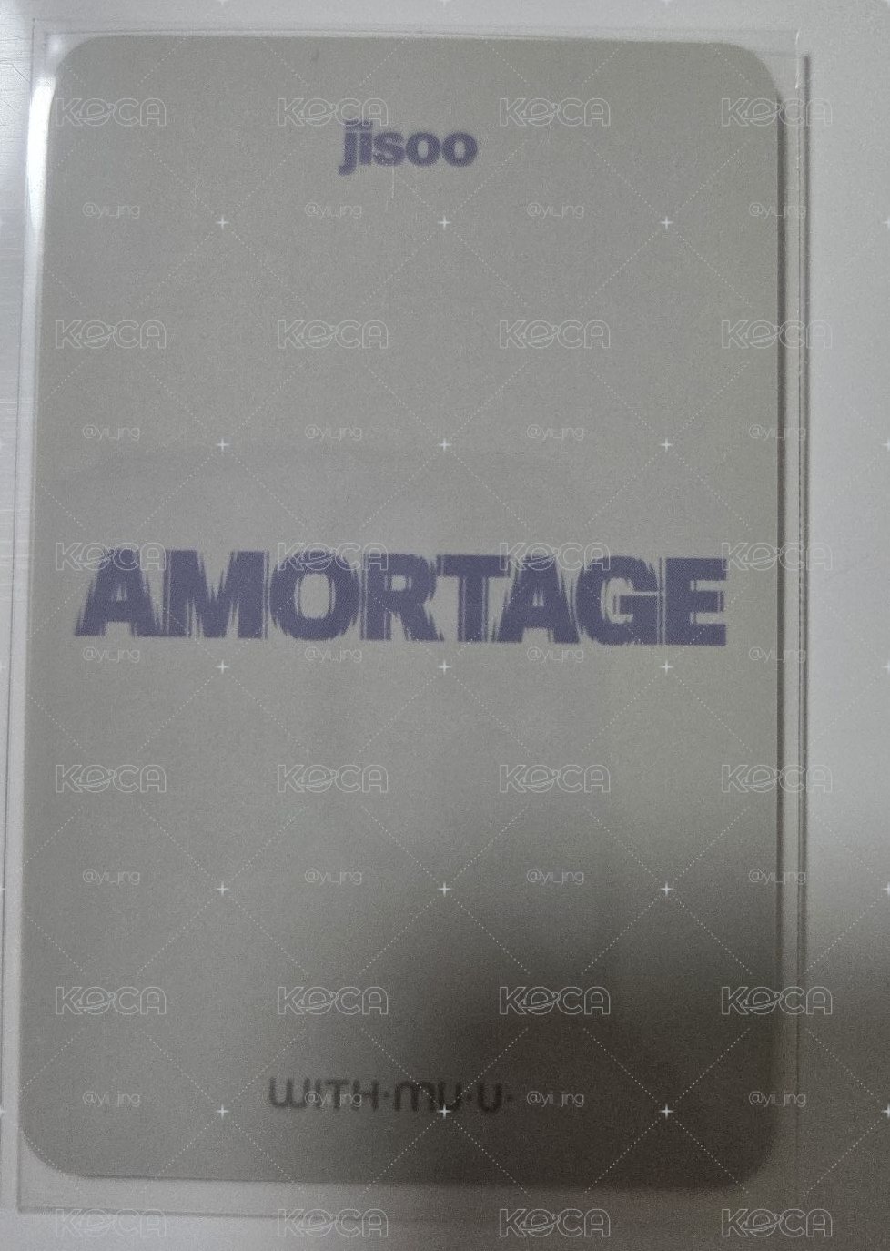 Jisoo Amortage Withmuu 特典 捲髮女神