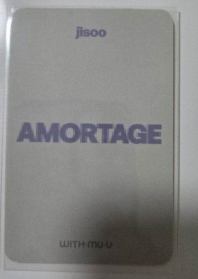 Jisoo Amortage Withmuu 特典 捲髮女神