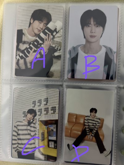 跑珍演唱會日韓場小卡