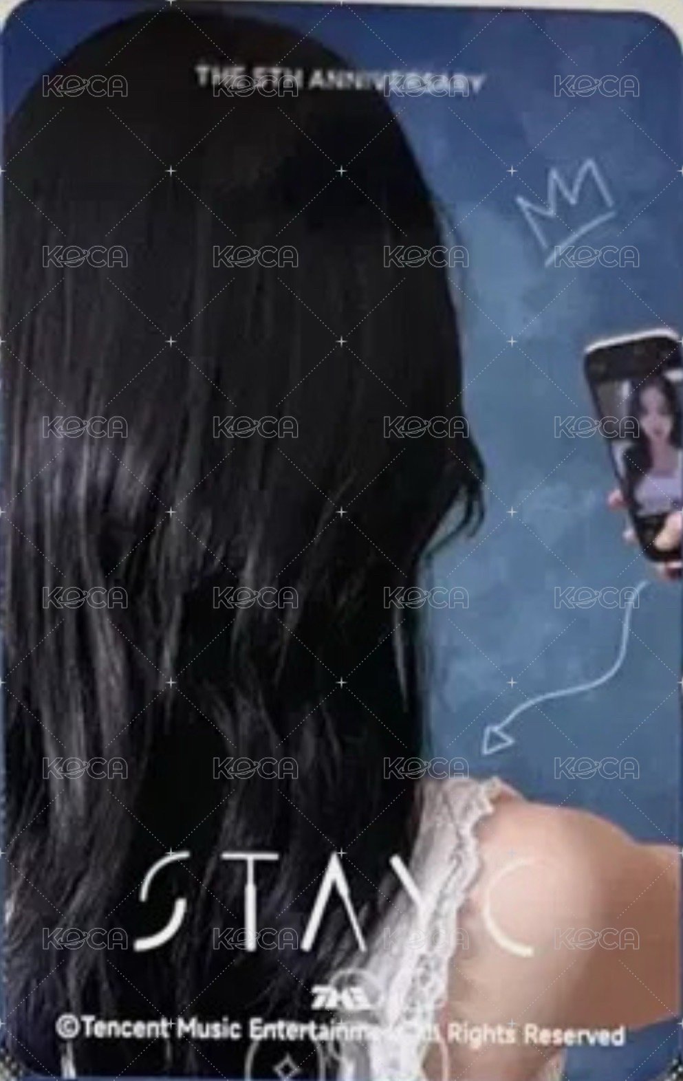 五週年星光卡 QQ音樂 三星 星光卡  背面