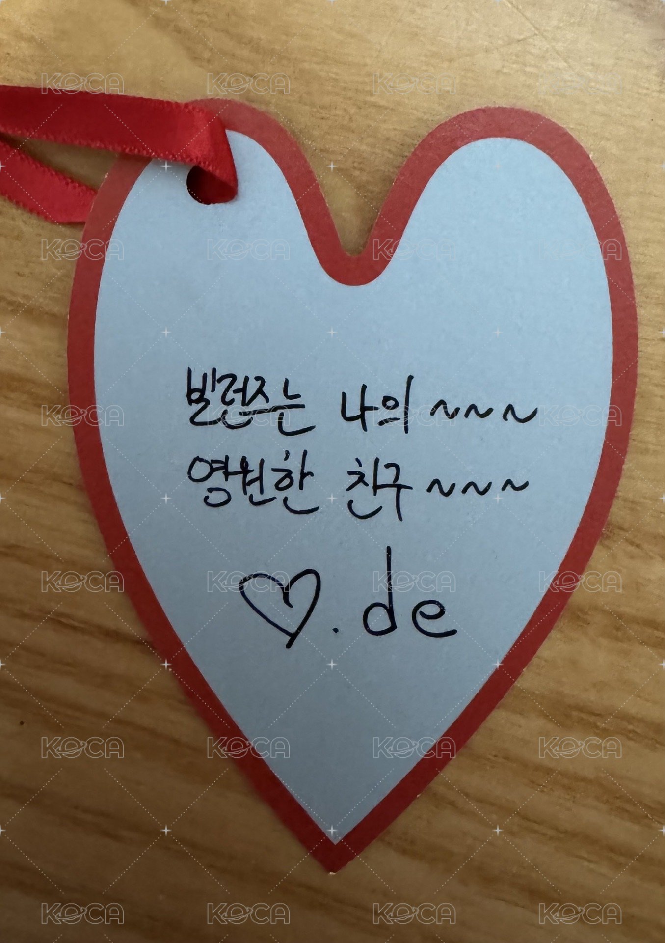 LXVE to DEATH 書籤 愛心卡 背面