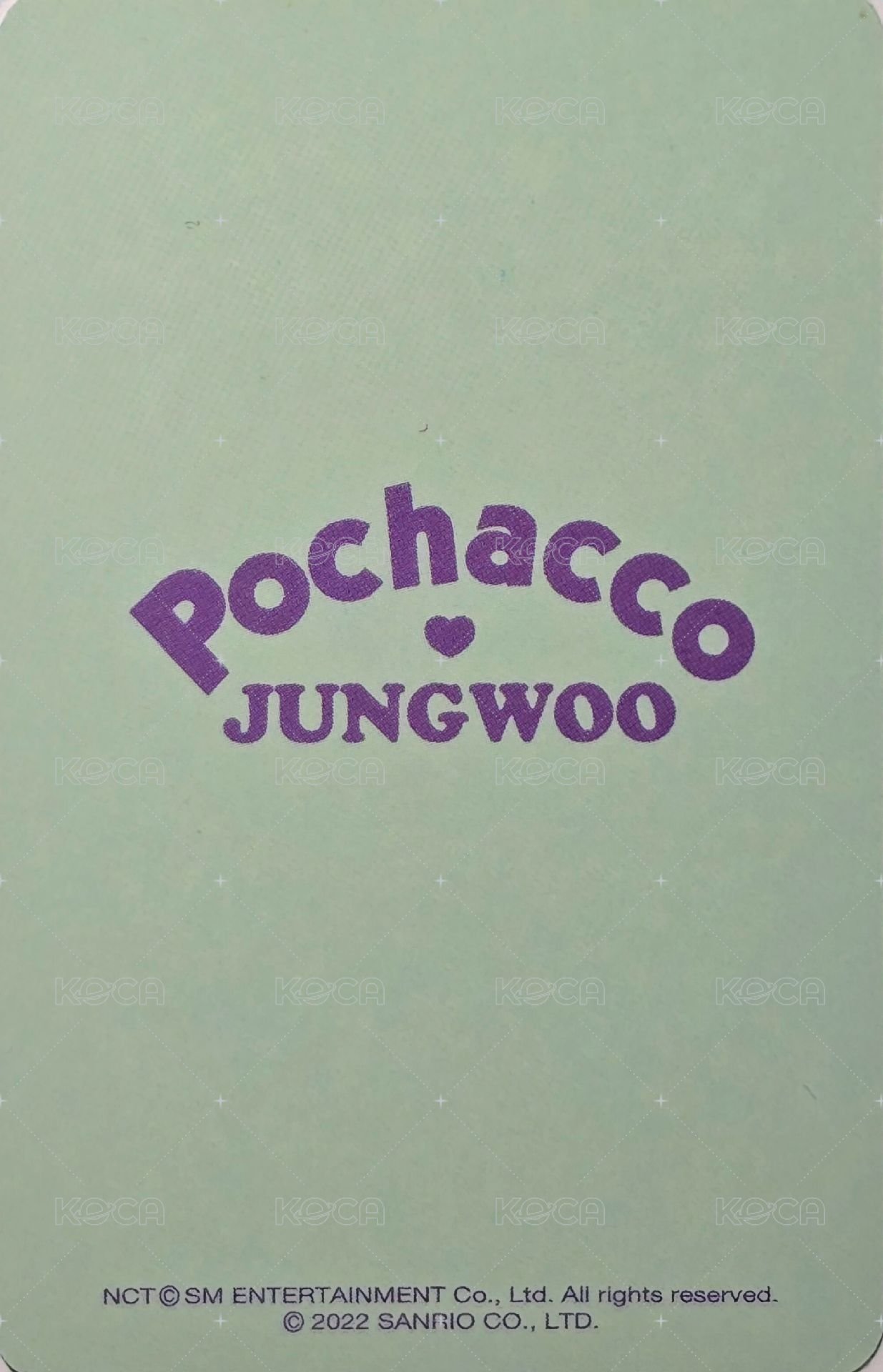 三麗鷗 睡衣卡 周邊卡  背面