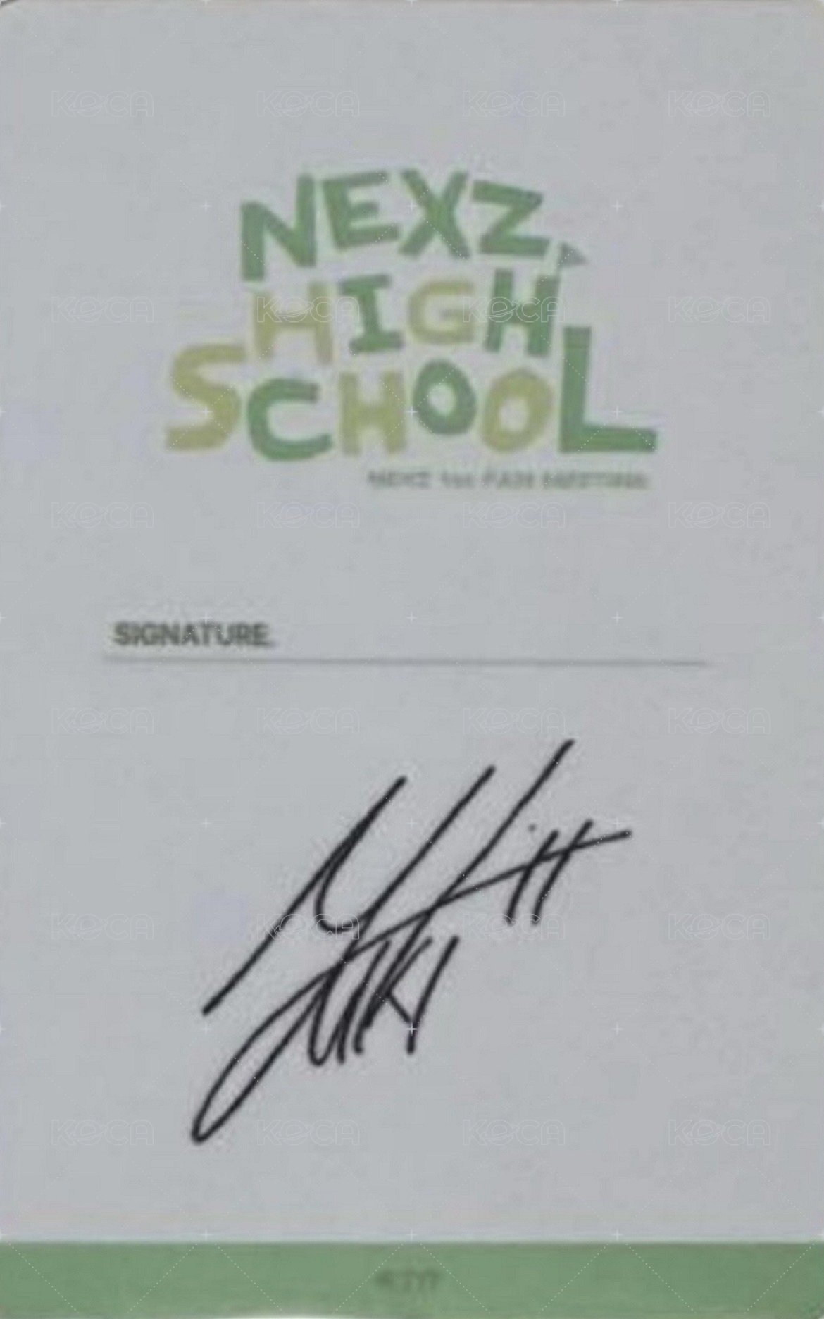 一期飯咪 學生資料組 ID卡 周邊卡  背面