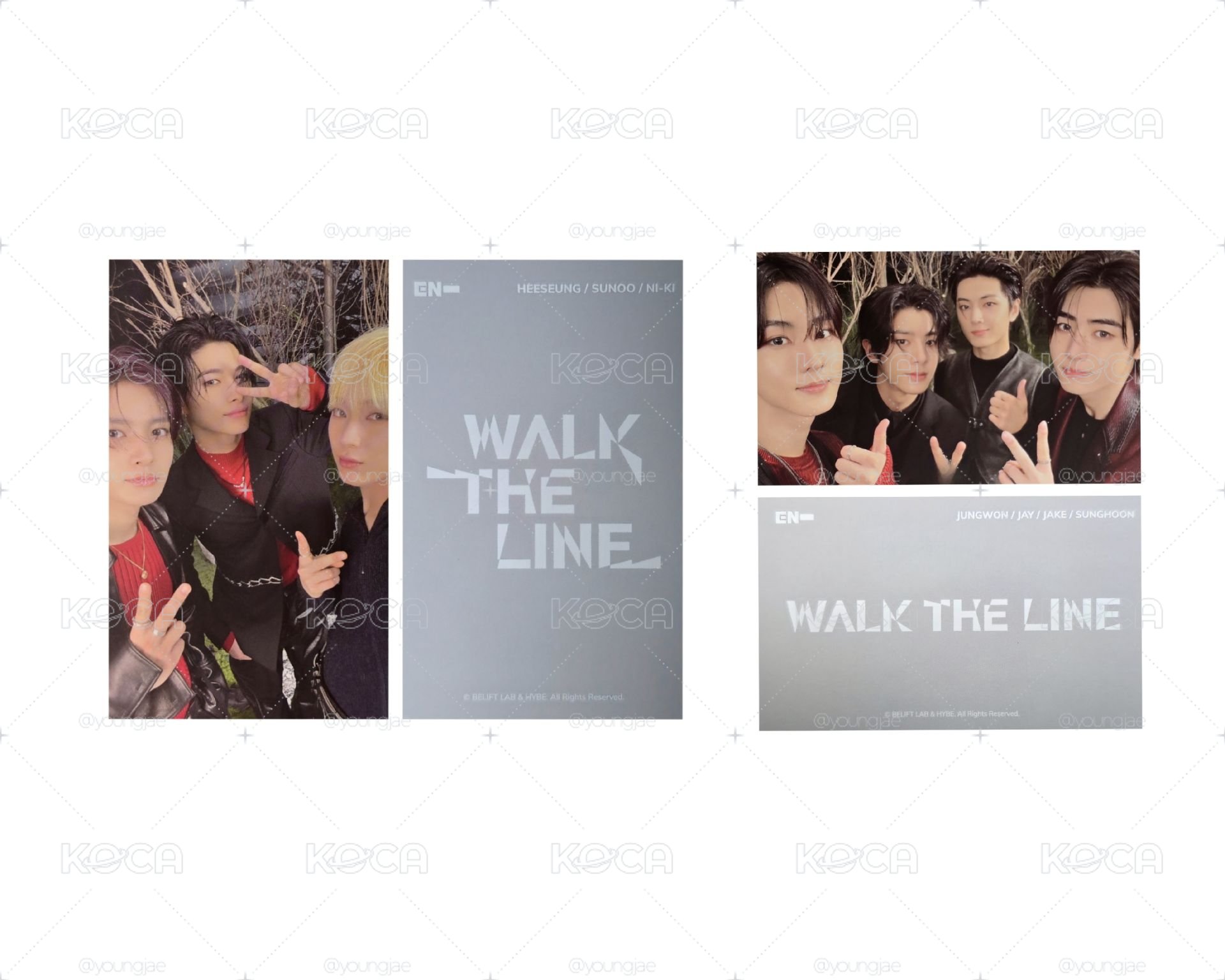 ENHYPEN 世巡週邊 踢恤團卡